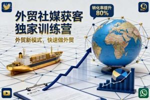 外贸社媒获客独家训练营，外贸新模式，快速做外贸（更新26年07月27日）