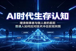 AI时代生存认知：理清做事者与做人者的差距，普通人如何应对技术冲击实现突围