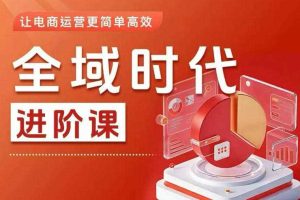 全域时代进阶课，更简单高效的全域投放实操，让电商运营更简单高效（更新0731）
