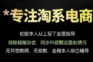 松鼠会电商VIP课程,从基础布局到高阶优化,助你掌握淘宝运营逻辑,提升店铺流量与转化(更新0809)