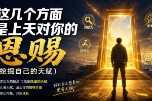 （19964期）付费文章：这几个方面是上天对你的恩赐（挖掘自己的天赋）