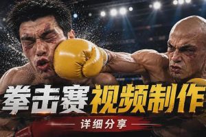 (20108期)电影级拳击赛怎么做?AI重拳对决视频完整制作流程|详细分享