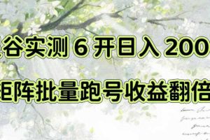 一台电脑就能做！灵谷实测6开日入200+，矩阵批量跑号收益翻倍【揭秘】