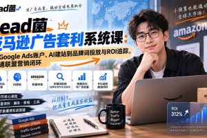 (20396期)Lead菌亚马逊广告套利系统课:从Google Ads账户、AI建站到品牌词投放与ROI追踪,跑通联盟营销闭环